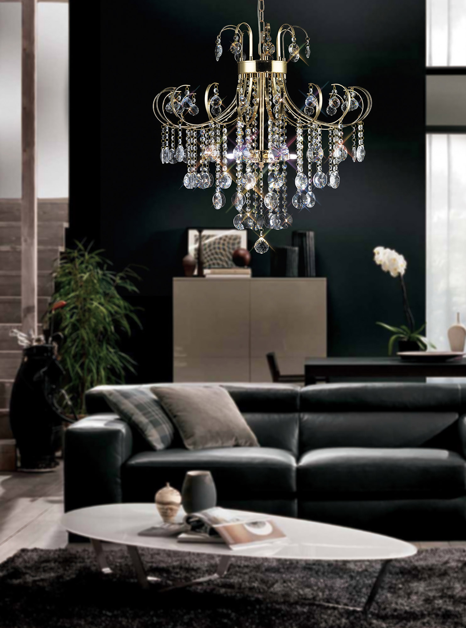 Rosina Crystal Ceiling Lights Diyas Contemporary Chandeliers Rosina Crystal Ceiling Lights Diyas Contemporary Chandeliers